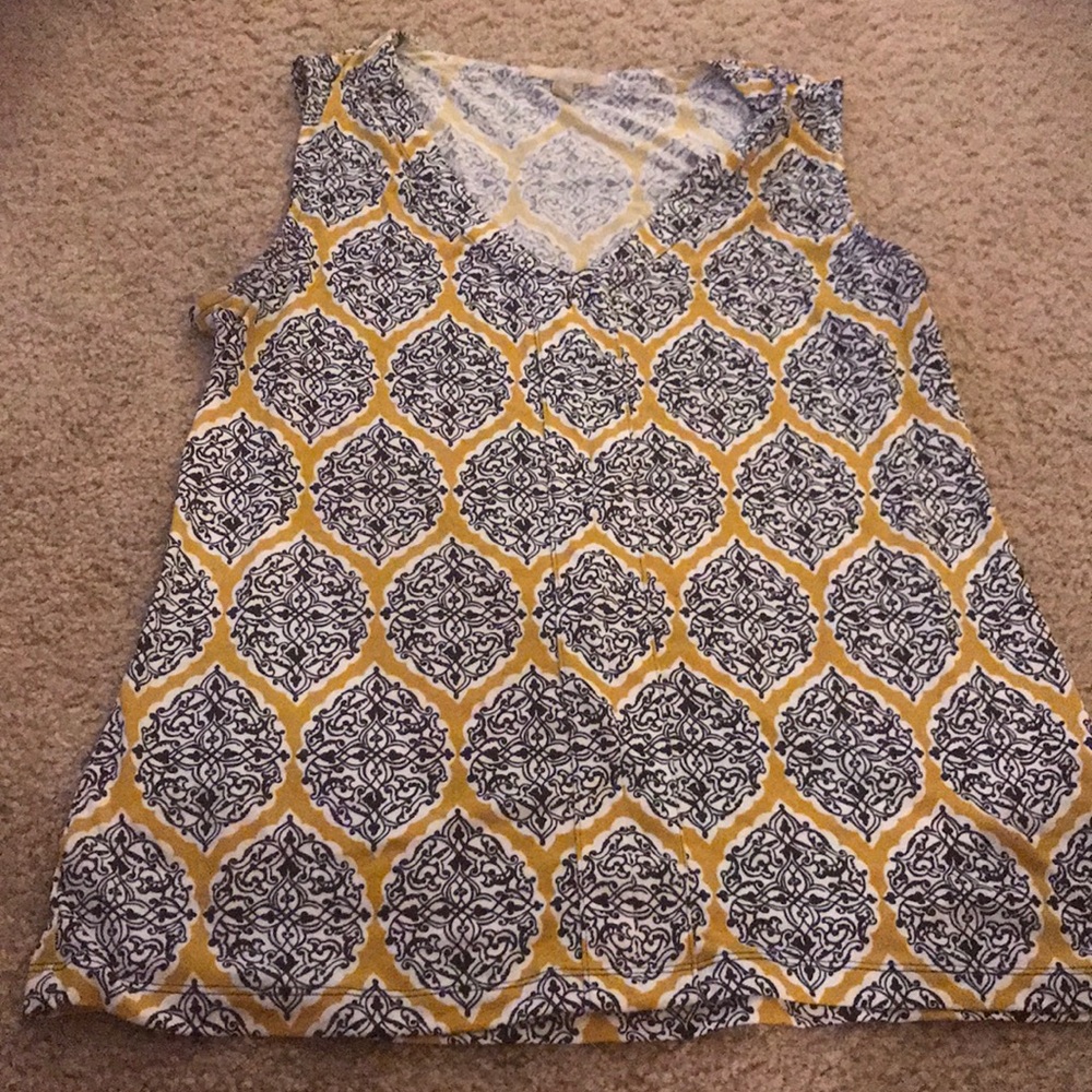 Banana Republic damask tank